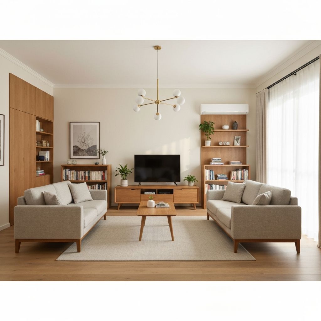 거실 청소 - 청소 후